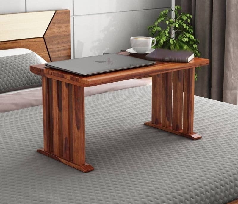 Canva Laptop Table ( Honey Finish )