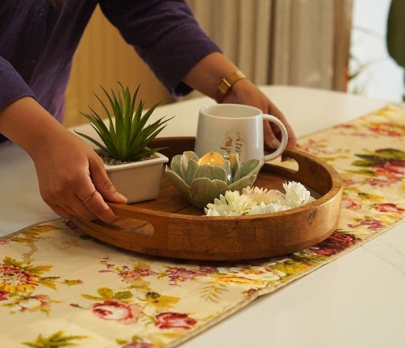 Giosue Grace Printed Cotton Table Runner