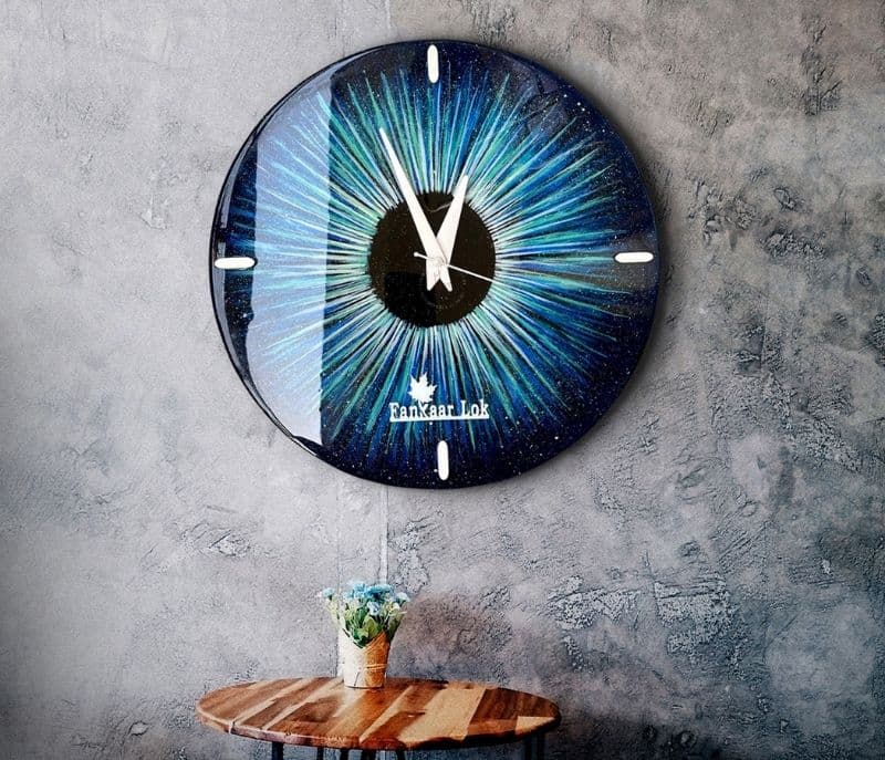 Debora Dina Captivating Handcrafted Art Wall Clock
