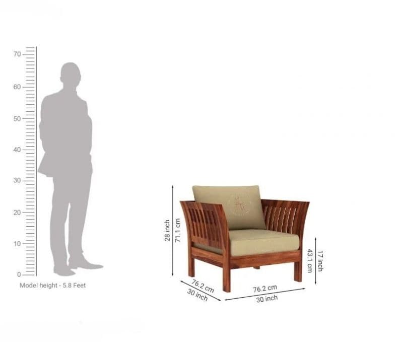 Image 8 for Aiden Wooden Sofa