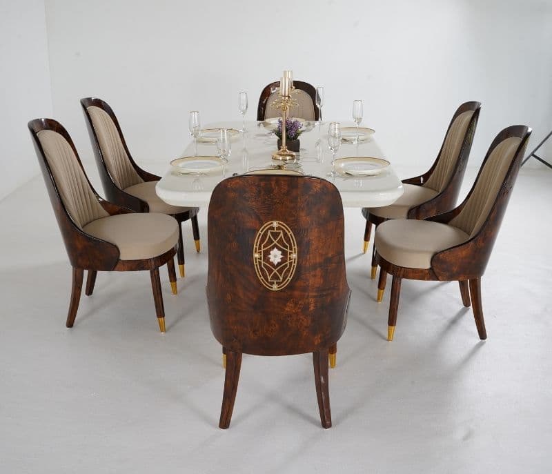 Image 3 for Bacha Polyster 6 Seater Dining Table