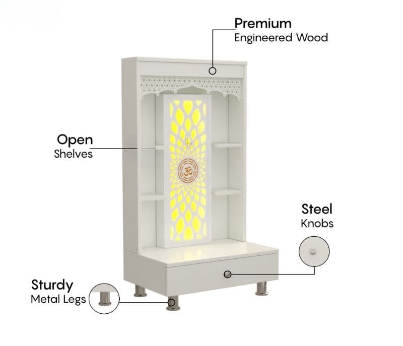 Image 11 for Giovanni Home Temple With Inbuilt LED Light System