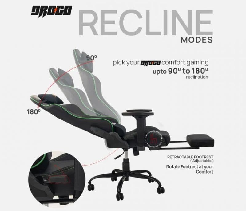 Image 3 for Butterfly Mechanism PU Leather Gaming Chair ( Dark Grey )