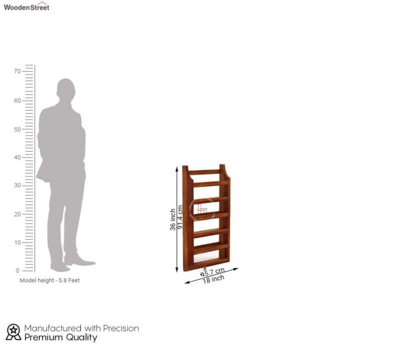 Image 6 for Solo Wall Magazine Rack (Honey Finish)