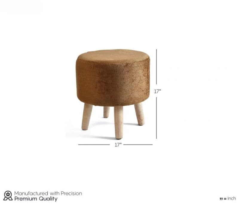 Image 4 for Wooden Stool ( Tan Brown )