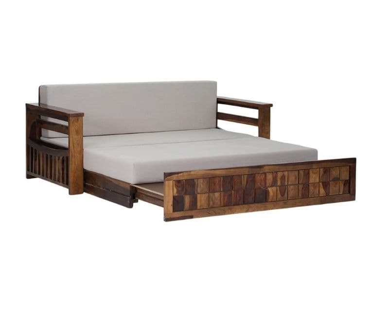 Image 7 for Shloka Wooden Sofa Bed with Storage