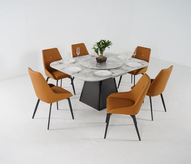 Nero 6 Seater Dining Table