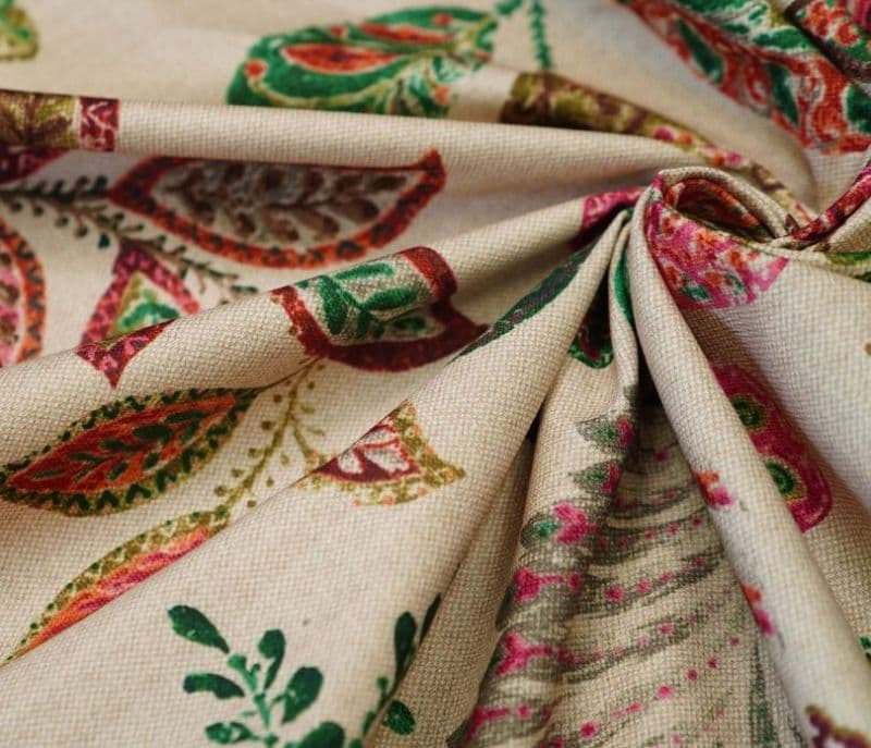 Image 5 for Rob Round Pouffe ( Rosy Leaf )