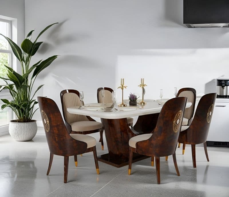 Fausto 6 Seater Dining Table