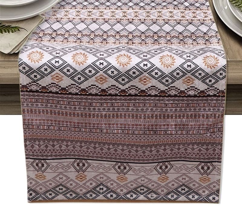 Image 2 for Ruperto  Line Velvet Printed Table Runner