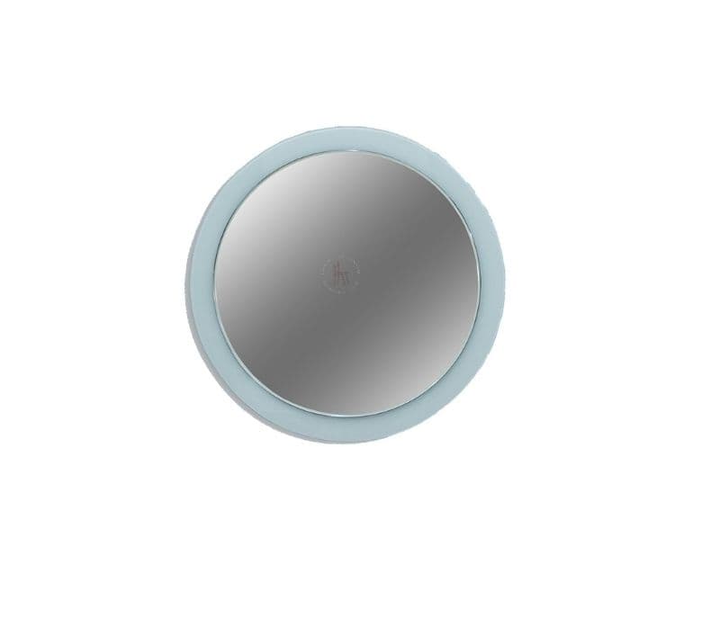 Image 5 for Ignazio Mirror with Black Silver Round  Laquer Glass and White LED light