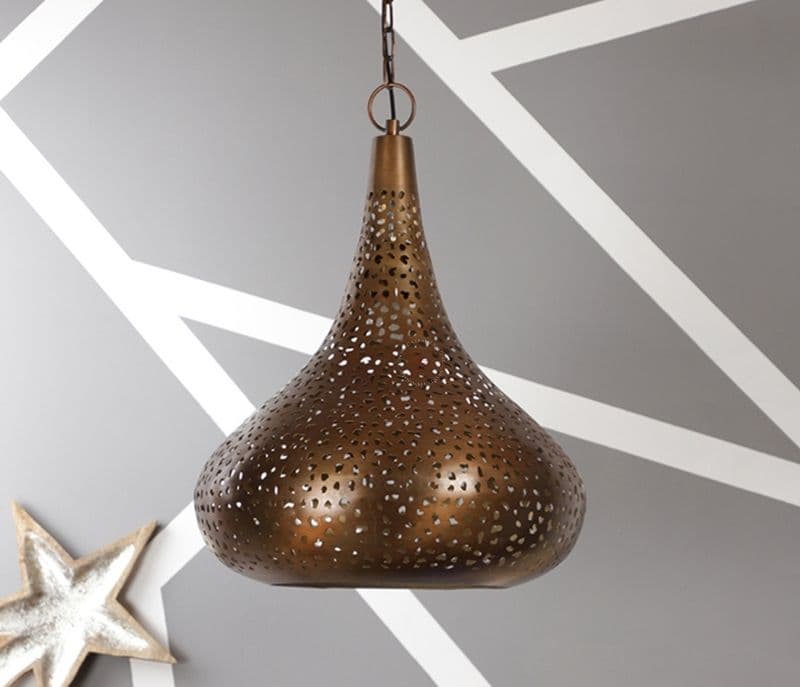 Image 2 for Matilde  Single Hanging Light Gold Metallic