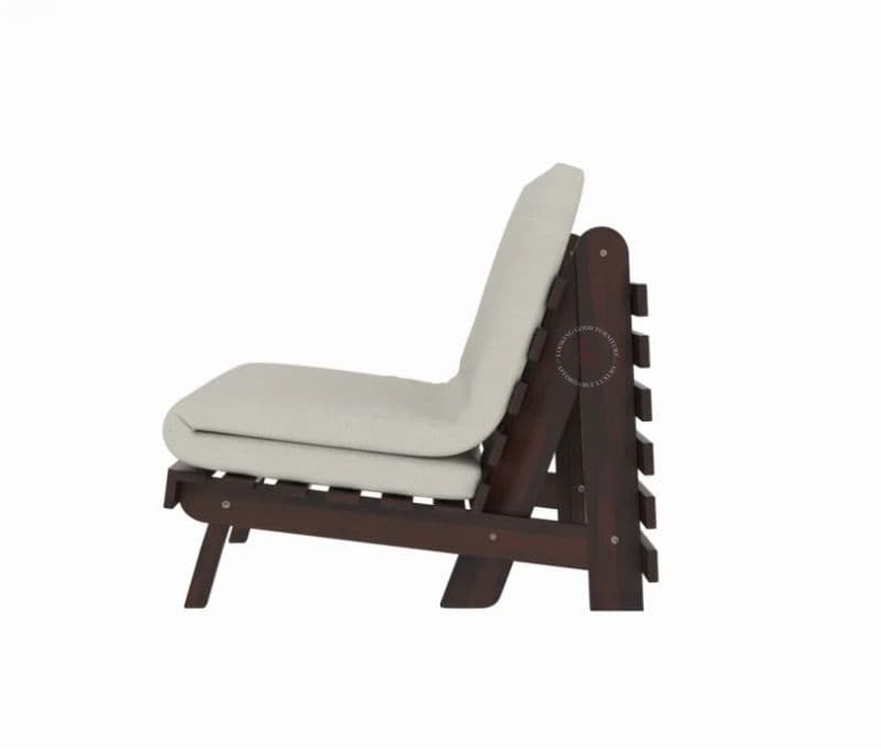 Image 4 for Javier Single Futon Bed ( Walnut Finish, Ivory Nude )