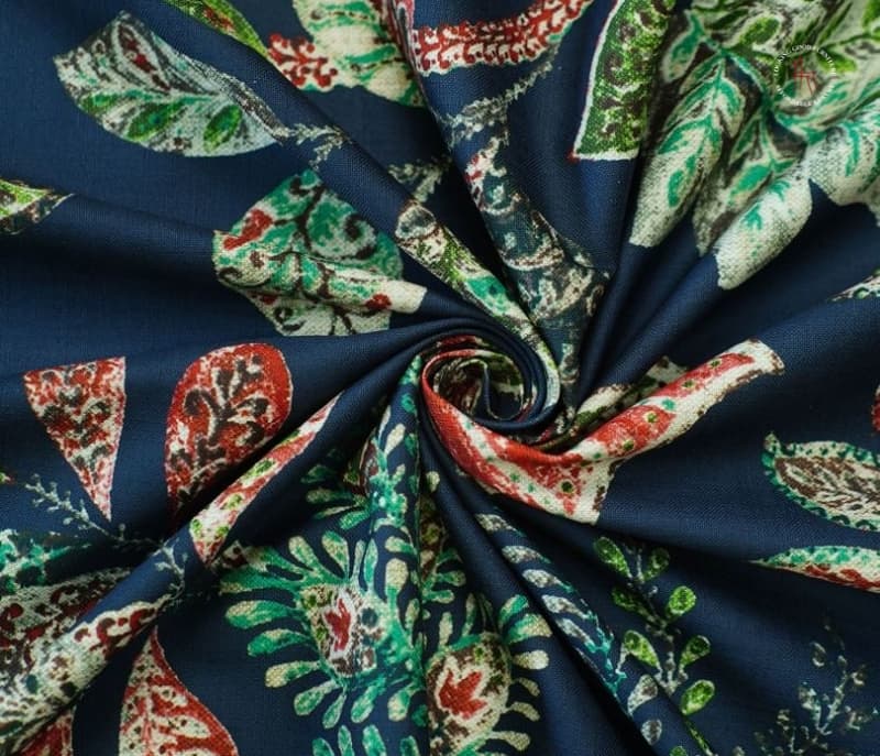 Image 9 for Jean Wingback Chair ( Fabric, Dusky Leaf )