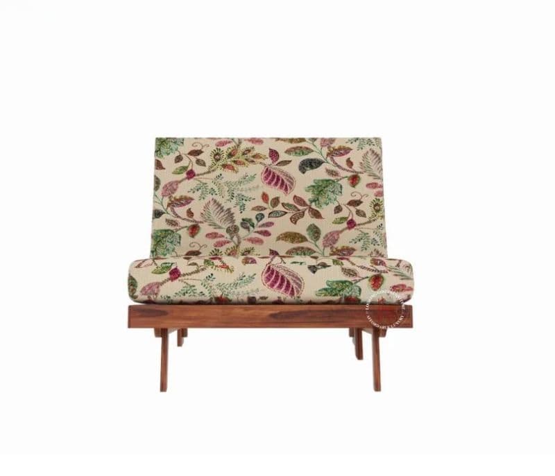 Image 5 for Javi Single Futon Bed ( Honey Finish, Rosy Leaf )