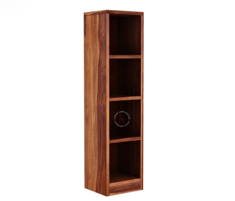 Image 3 for Watkin Sheesham Wood Display Cabinet With Open Storage( Honey Finish )