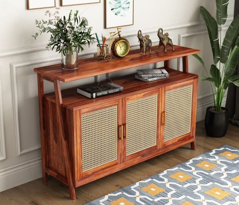 Honey Bee Console Table Sheesham Wood ( Honey Finish )