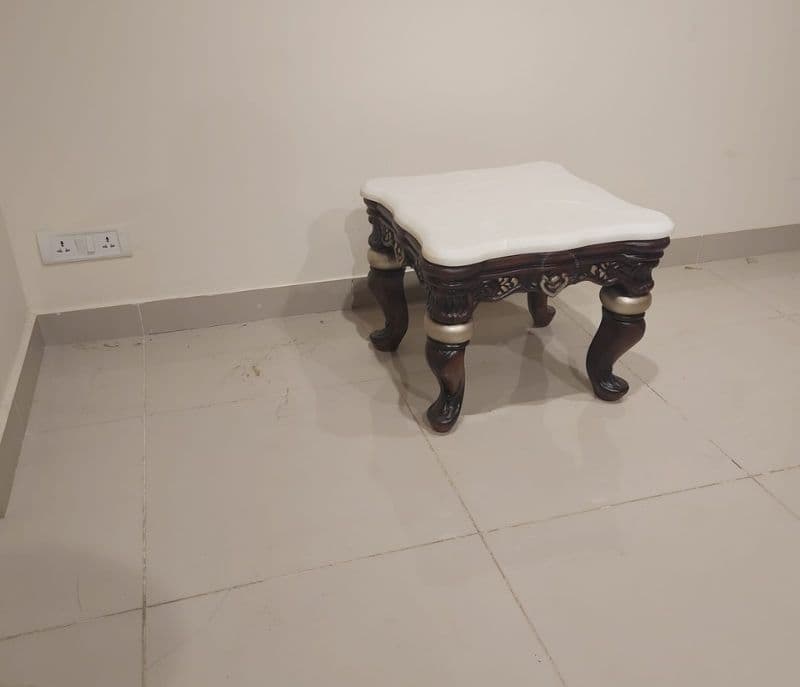 Image 2 for Cairo Side Table with Marble Top (HYD OTD)