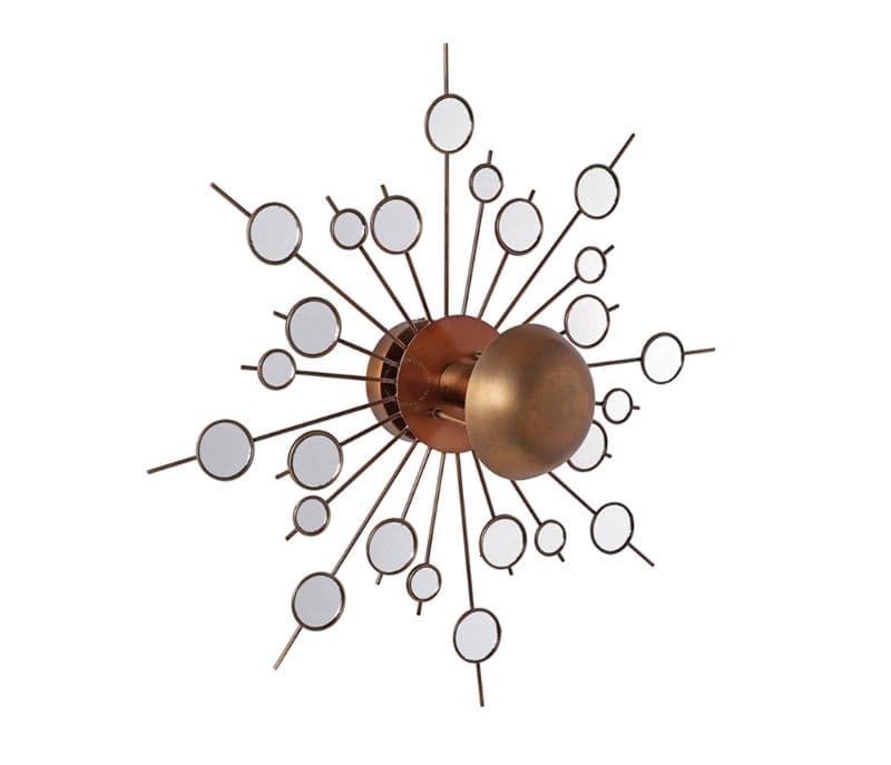 Image 5 for Denise Contemporary Wall Light Gold Mild Steel