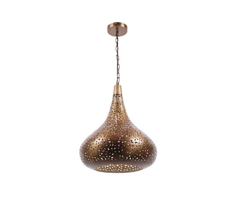Image 4 for Matilde  Single Hanging Light Gold Metallic