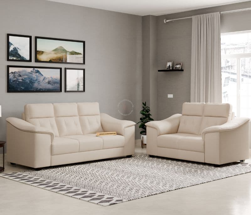 Petrio Signature 3+L+C/T+2Puffy Sofa (BSK)(WH)