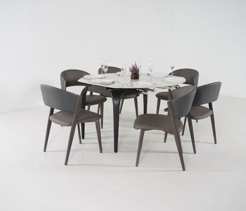 Image 2 for Toma Black 6 Seater Dining Table