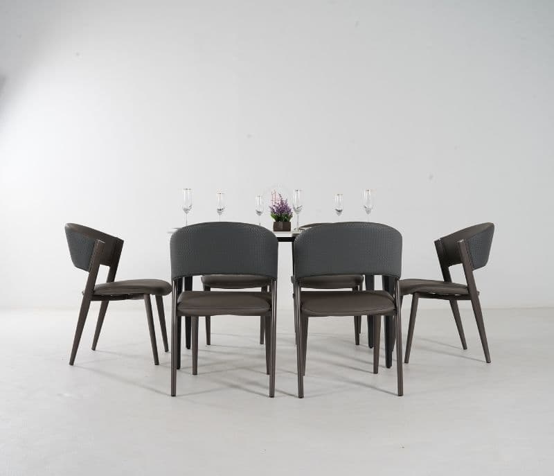 Image 5 for Toma Black 6 Seater Dining Table