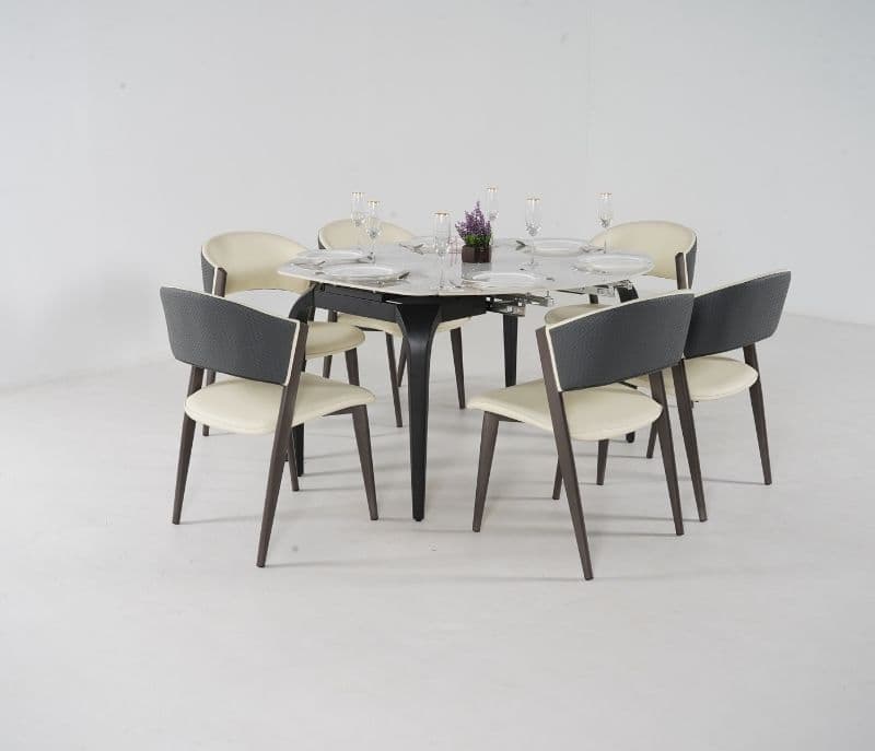 Image 4 for Toma Black 6 Seater Dining Table