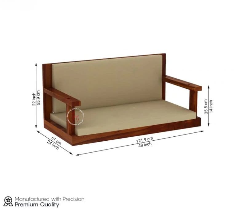 Image 5 for Elite Wooden Swing Chair ( Honey Finish )