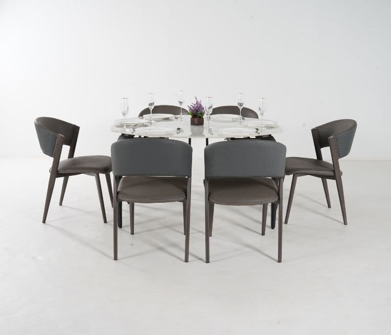 Image 4 for Toma Black 6 Seater Dining Table