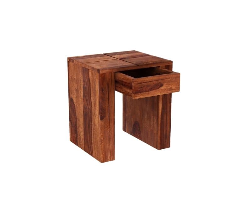 Image 2 for Alex Sheesham Wood Side Table (Honey Finish)