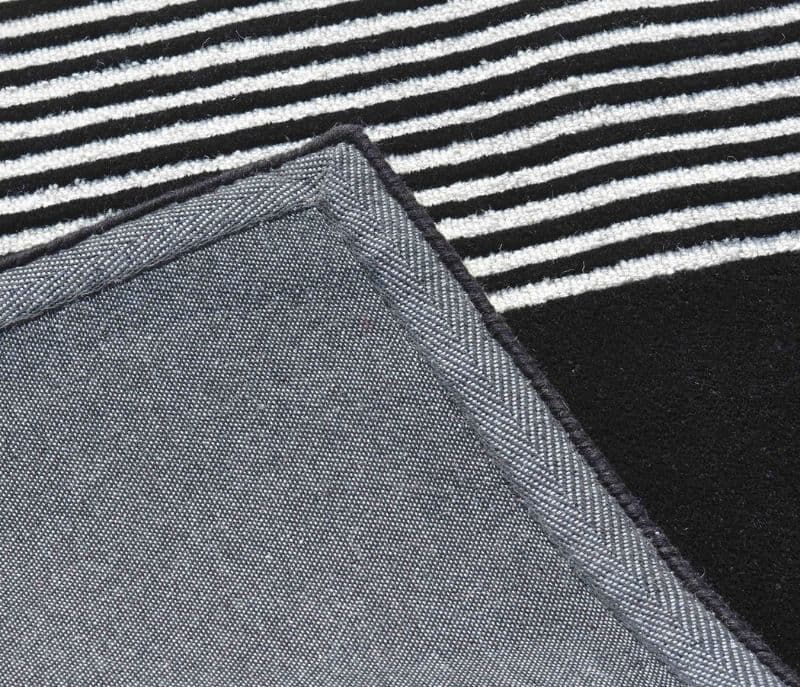 Image 4 for Walter Geometric Hand Tufted Wool Yellow Black and White Color Carpet For Living Room