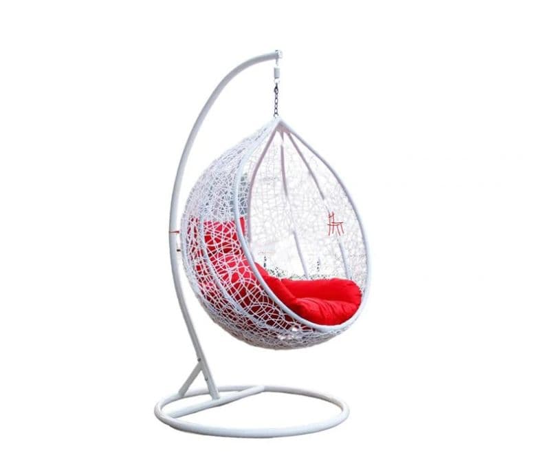 Image 2 for White Egg Shaped Swing Chair