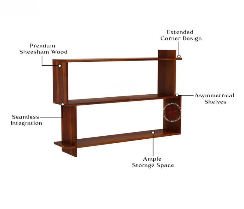 Image 2 for Sulpa Wall Shelf ( Honey Finish )
