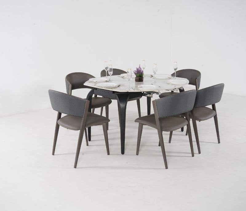 Toma Black 6 Seater Dining Table