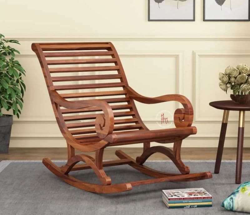 Alvin Rocking Chair ( Honey Finish )
