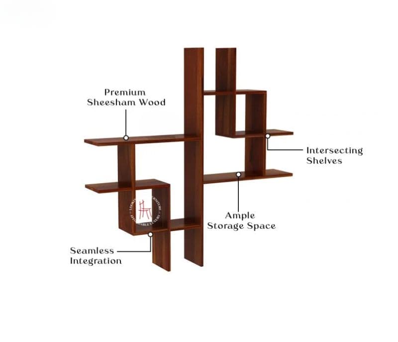 Image 4 for Reti Wall Shelf ( Honey Finish )