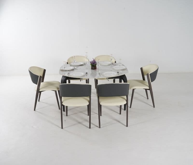 Image 6 for Toma Black 6 Seater Dining Table