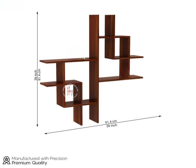 Image 5 for Reti Wall Shelf ( Honey Finish )