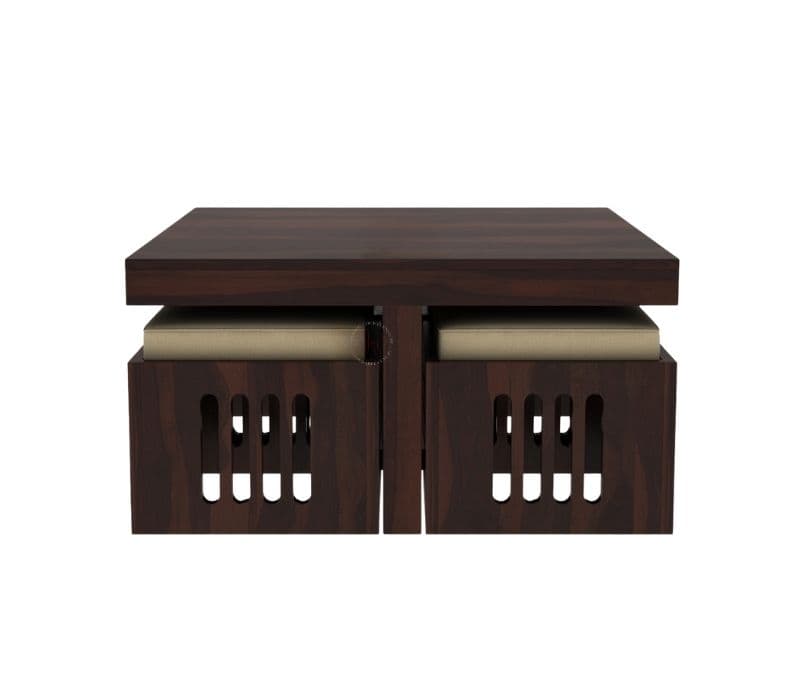 Image 9 for Chocolate Sheesham Wood Coffee Table (Walnut Finish)