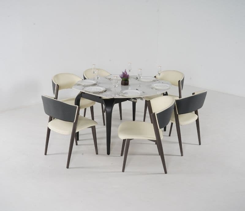 Image 2 for Toma Black 6 Seater Dining Table
