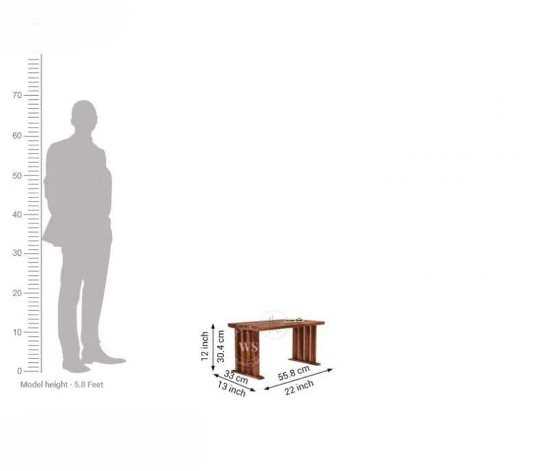 Image 6 for Canva Laptop Table ( Honey Finish )