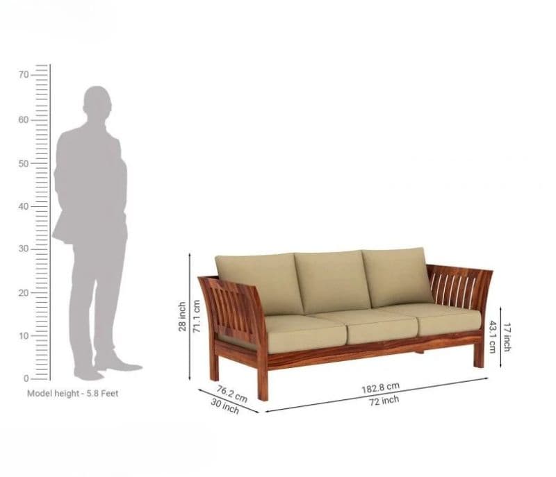 Image 6 for Aiden Wooden Sofa