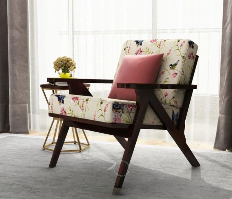 Image 4 for Crisp Arm Chair ( Cotton, Cream Robins )