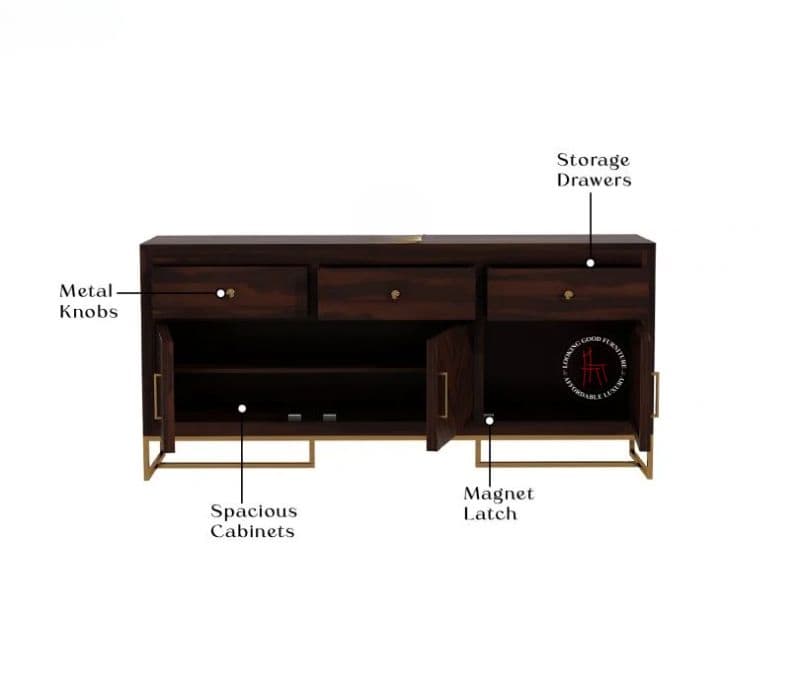 Image 7 for Sheesham Wood Cabinet and Sideboard