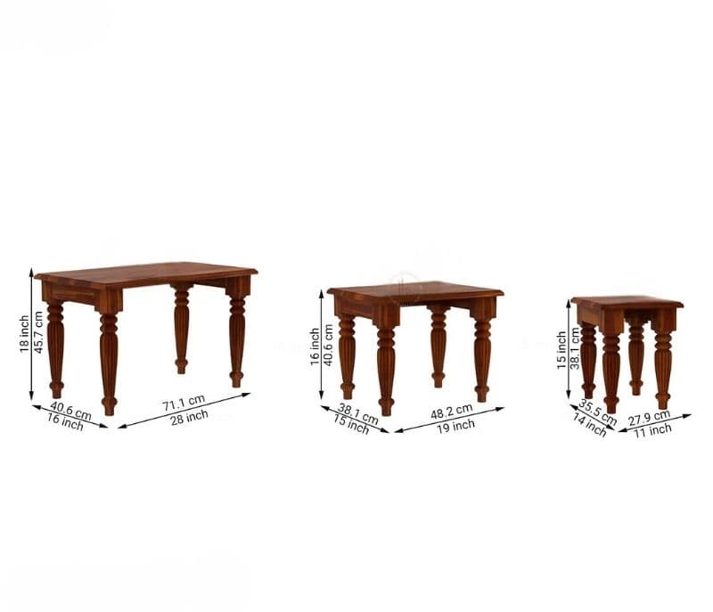 Image 8 for Achla Nest Of Tables (Honey Finish)