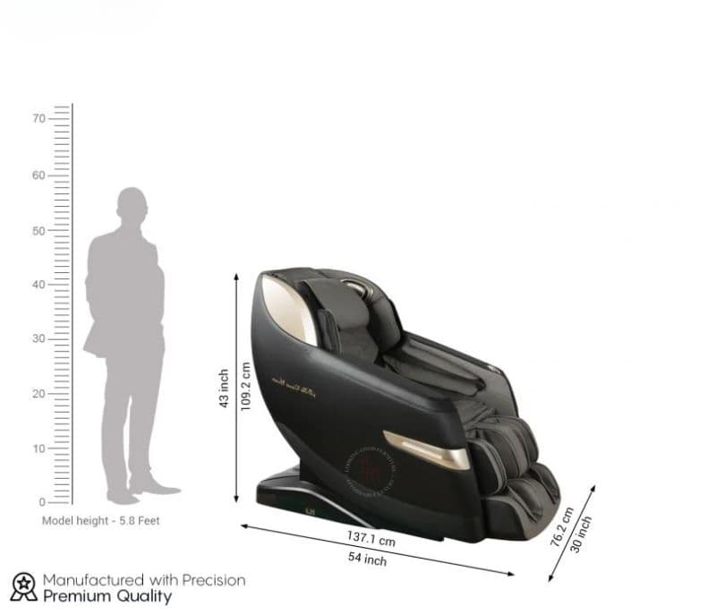 Image 7 for Voice Controlled with 4D Technology Body Massage Chair ( Black )