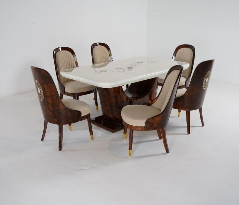 Image 2 for Bacha Polyster 6 Seater Dining Table
