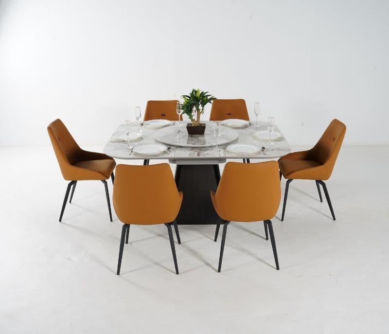 Image 3 for Nero 6 Seater Dining Table