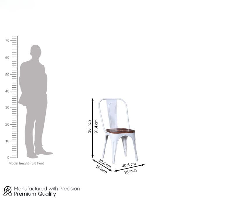 Image 6 for Alex Metal Chair(Black)